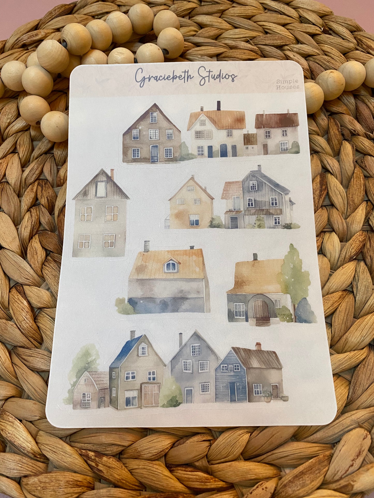 Simple Houses Deco Stickers