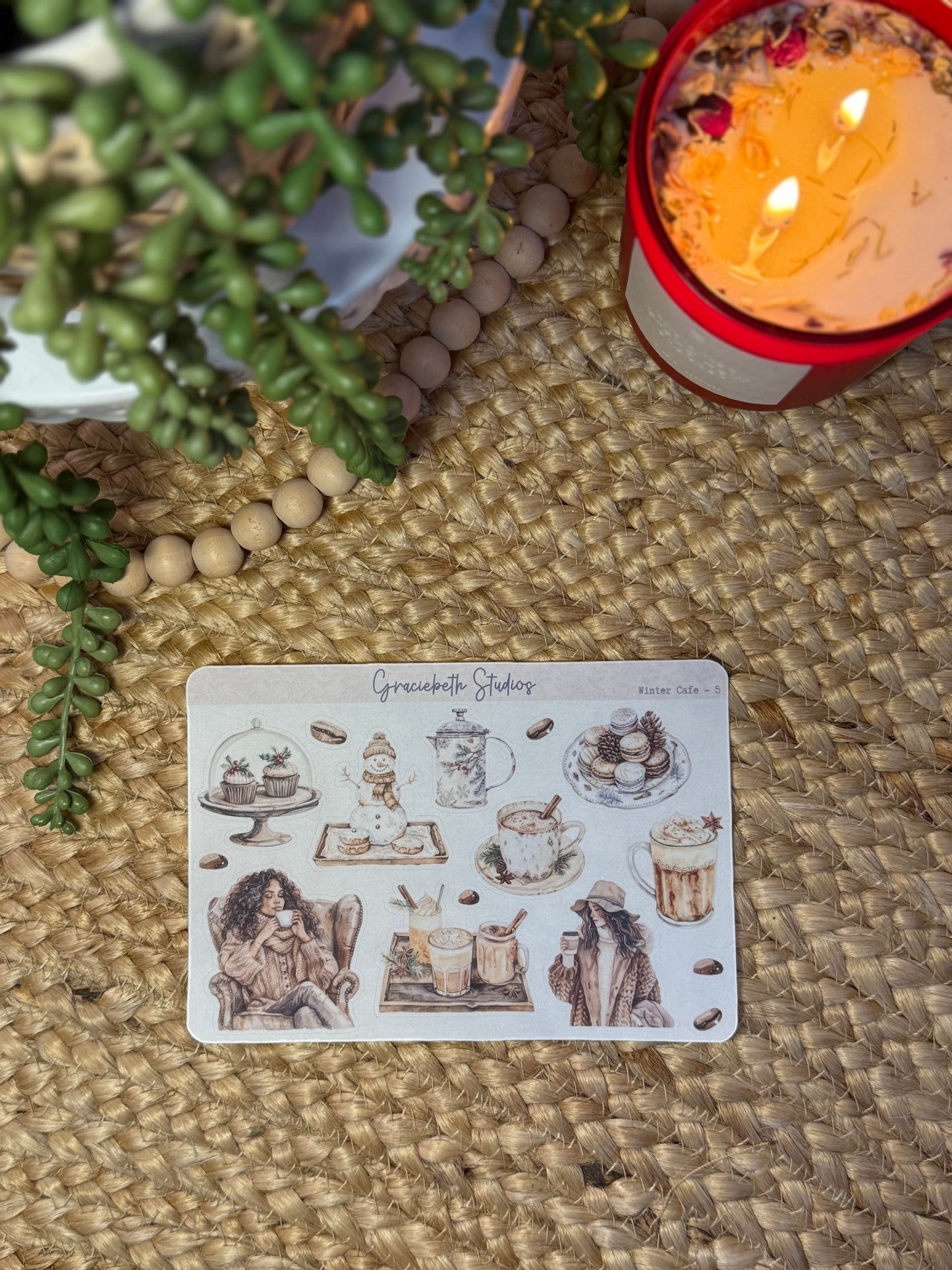 Winter Cafe -  Deco Stickers