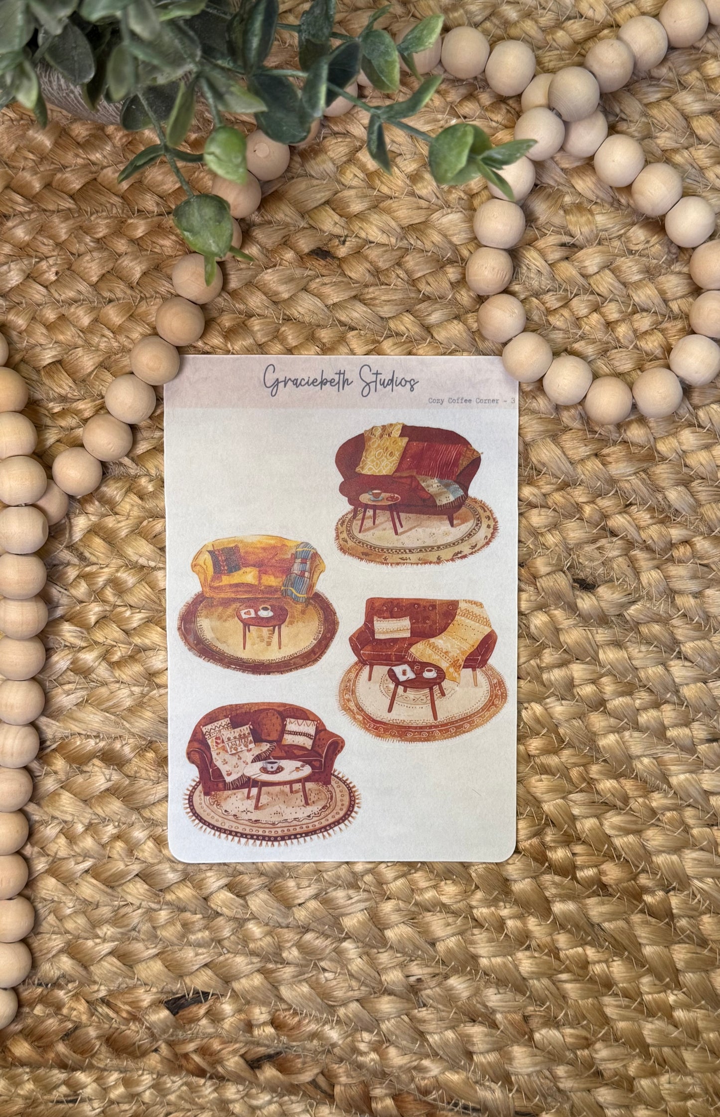 Cozy Coffee Corner Deco Stickers