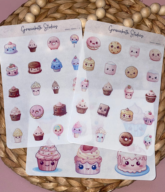 Kawaii Sweets Deco Stickers