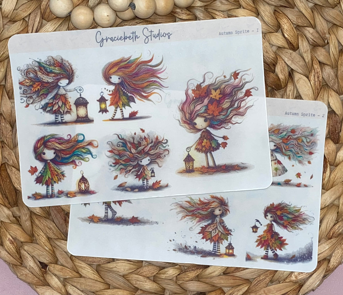Sprite Deco Autumn Sprite Deco Stickers – Graciebeth Studios