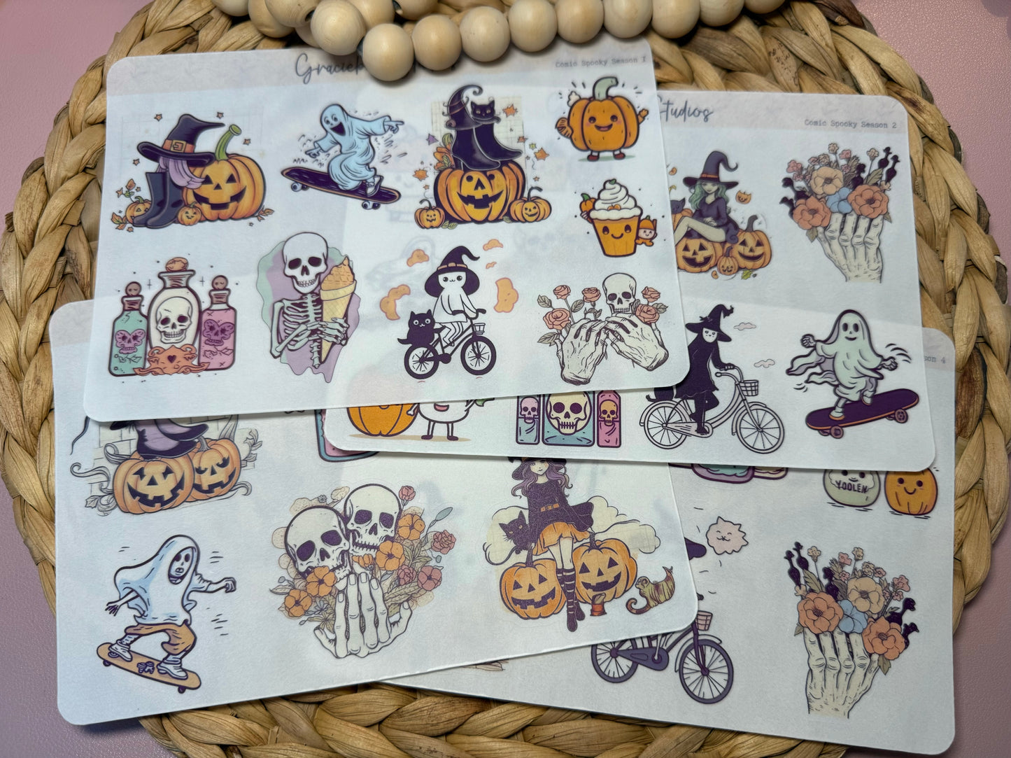 Comic Spooky Season Deco Stickers