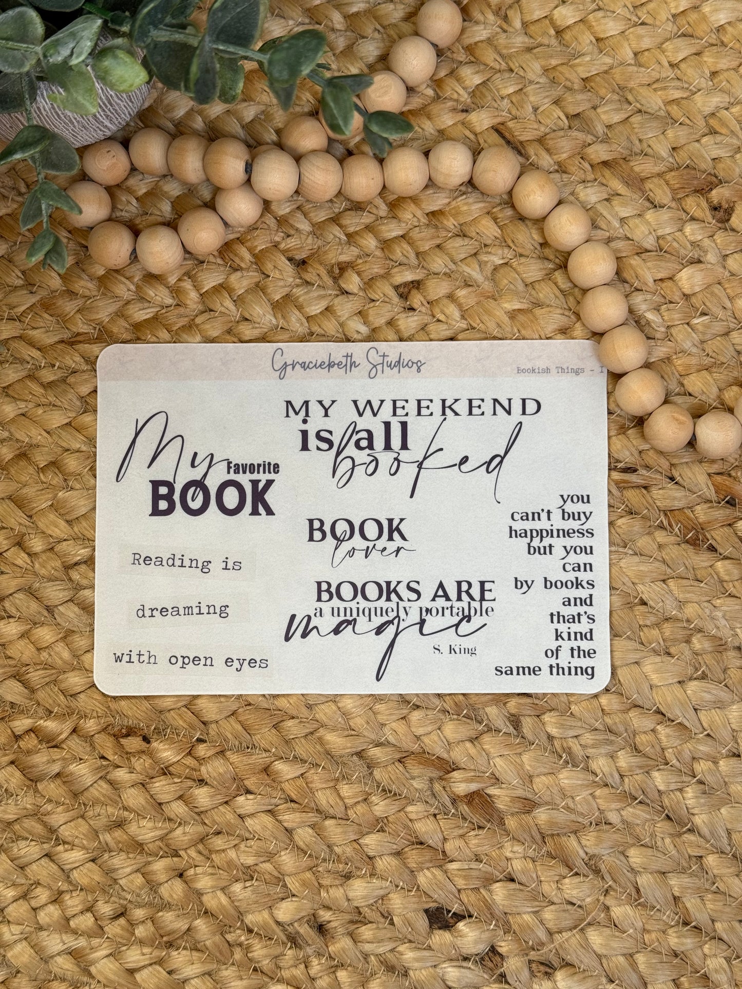 Bookish Things - Deco Stickers
