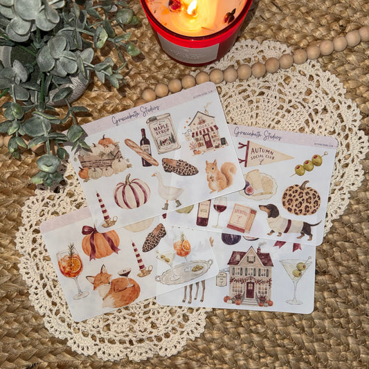 Autumn Social Club - Deco Stickers