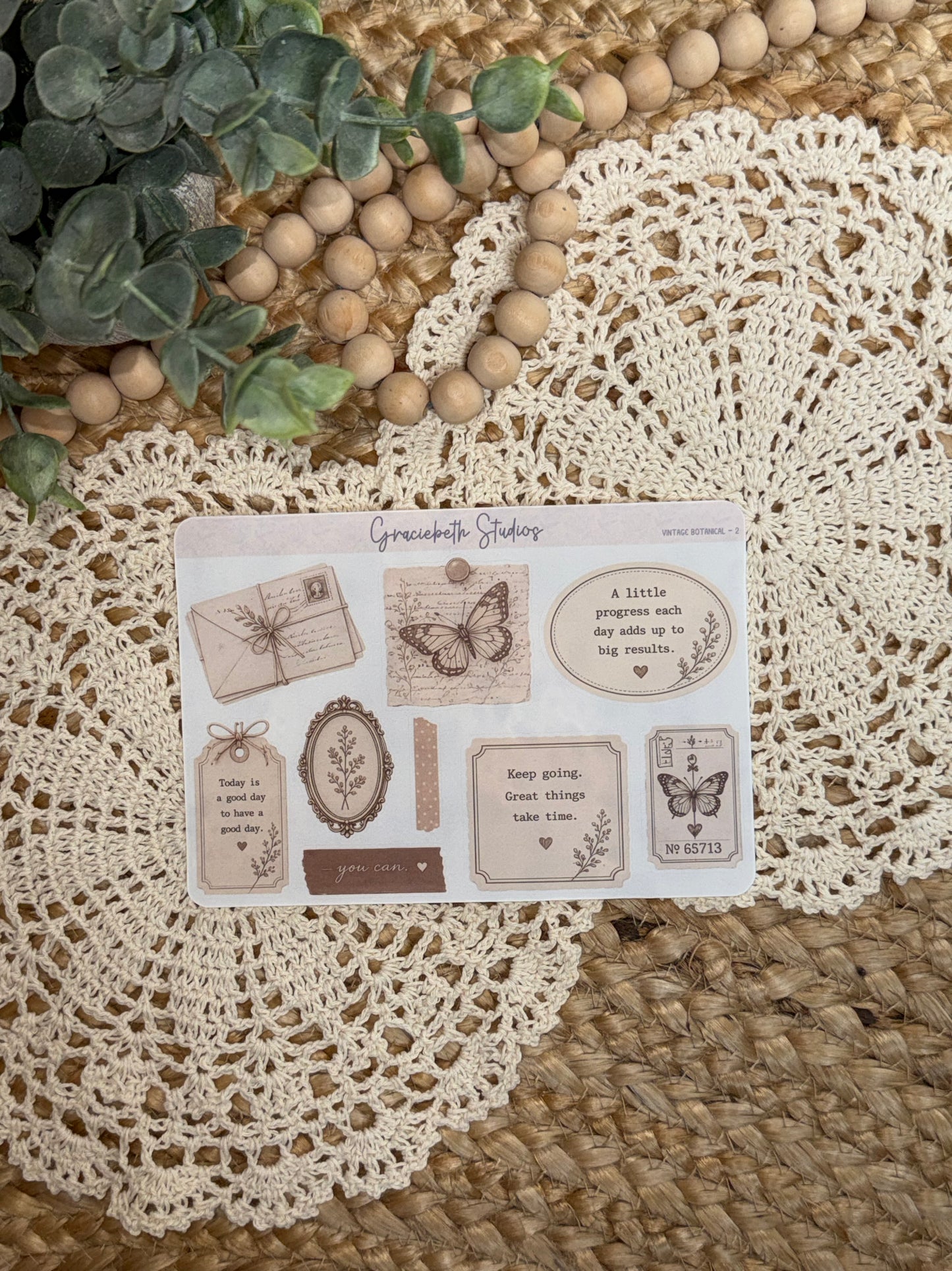 Vintage Botanical - Deco Stickers