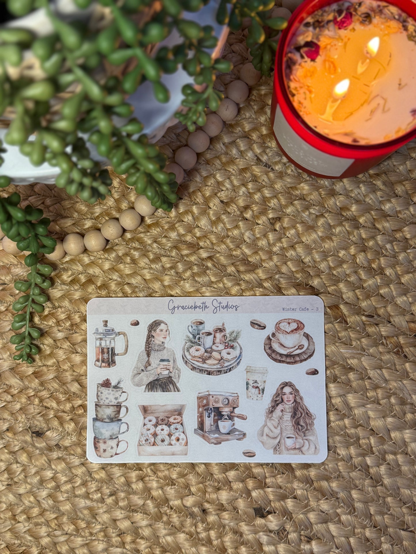 Winter Cafe -  Deco Stickers