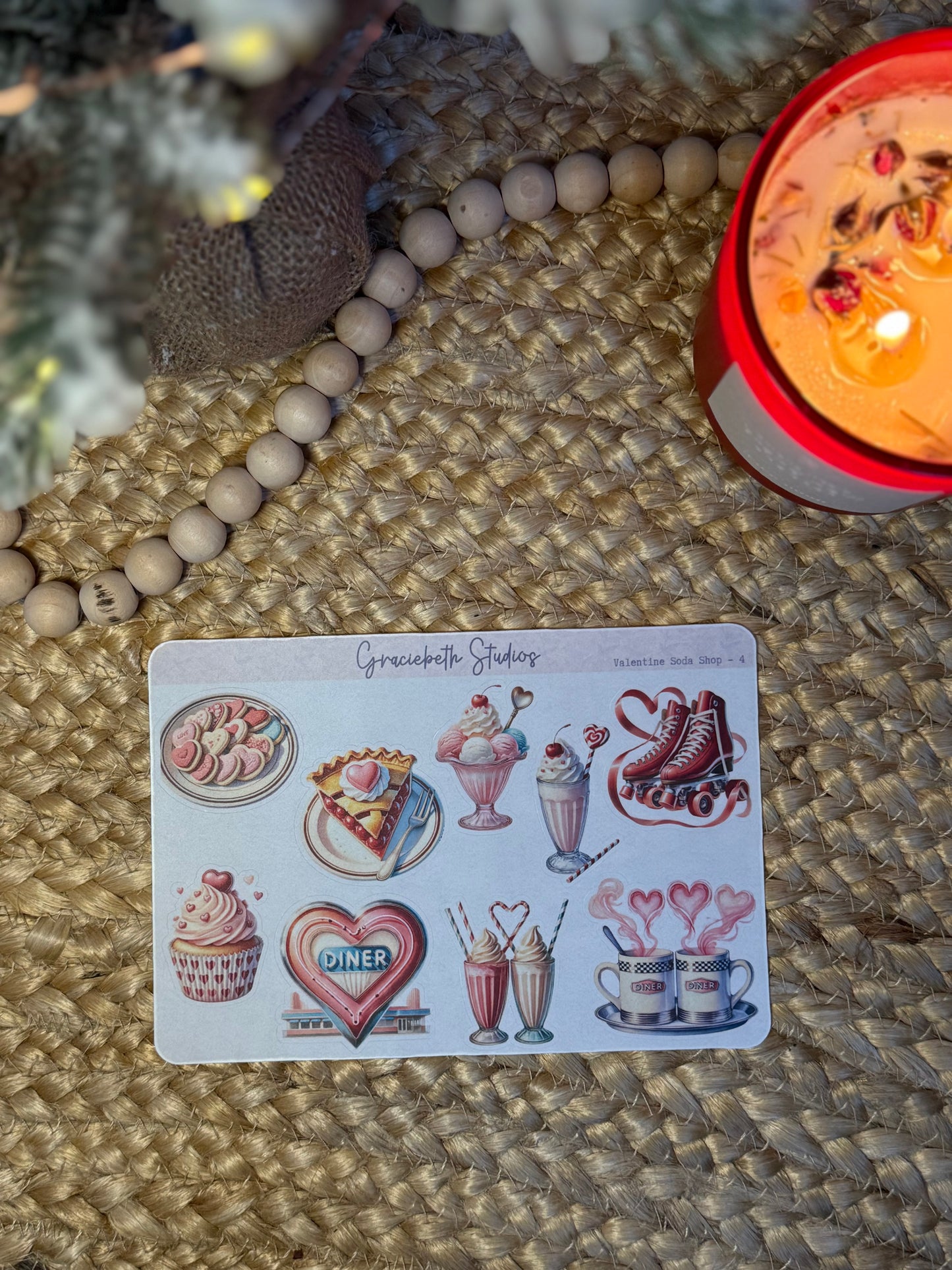 Valentine Soda Shop - Deco Stickers