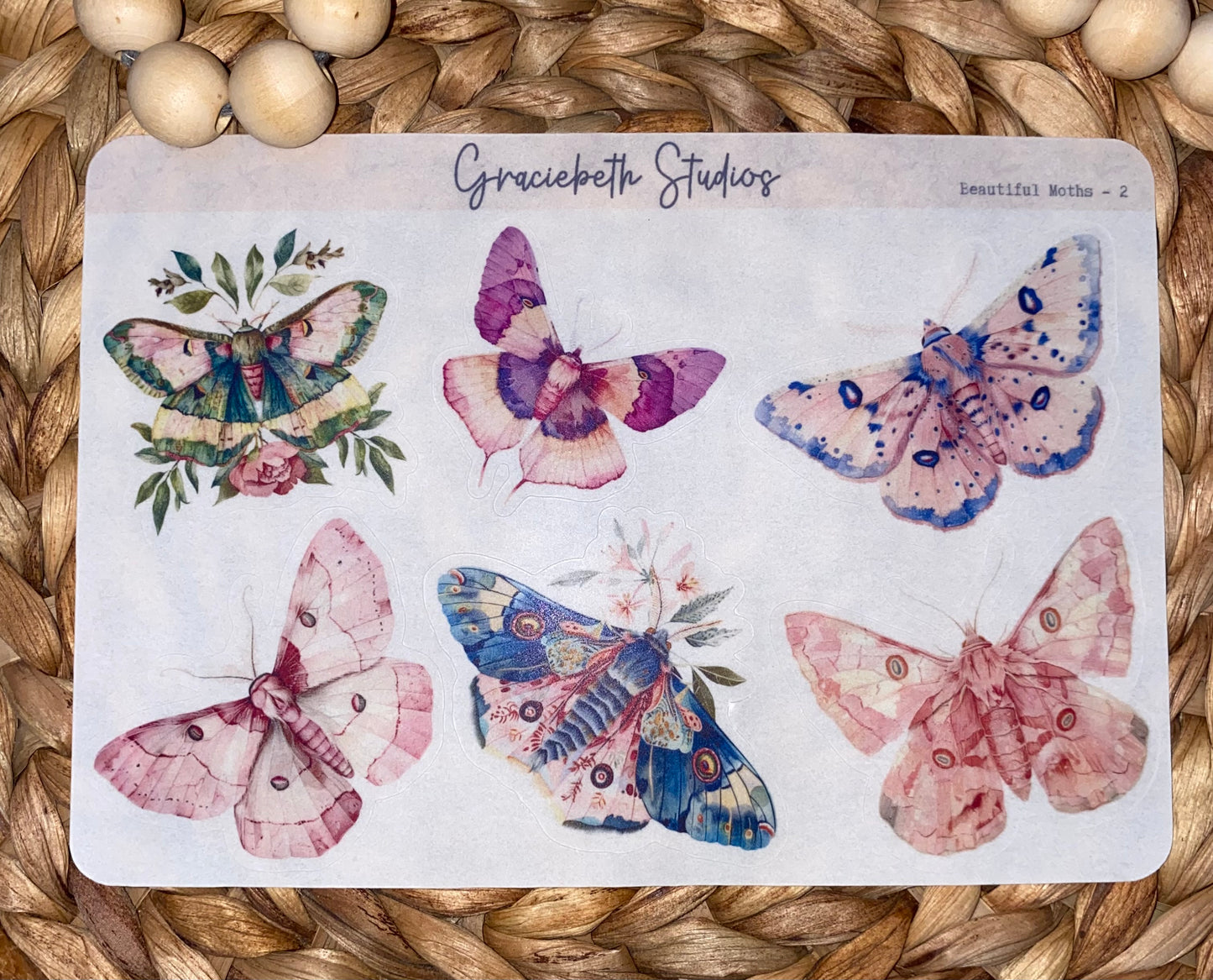 Beautiful Moths Deco Stickers