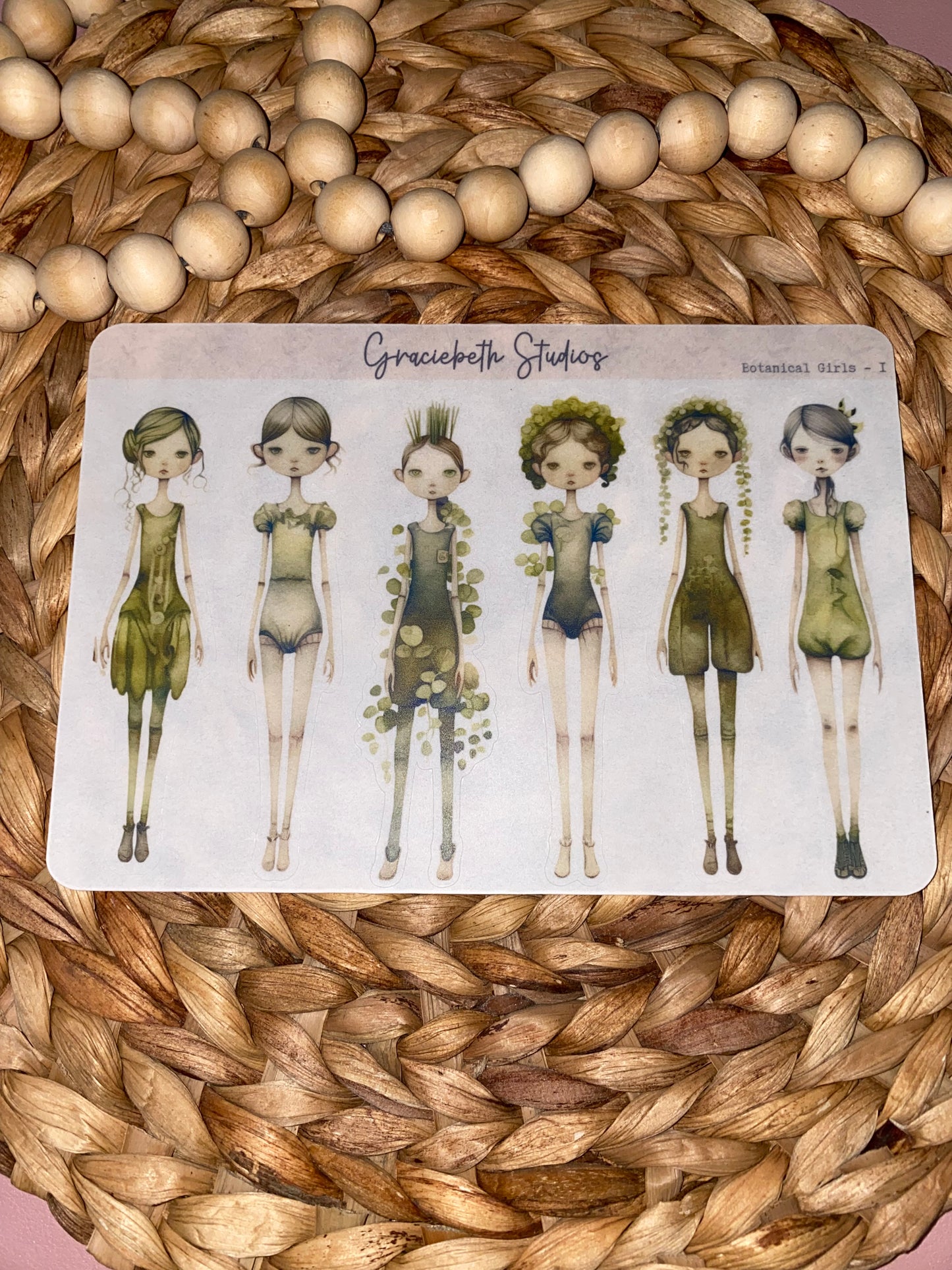 Botanical Girls Deco Stickers