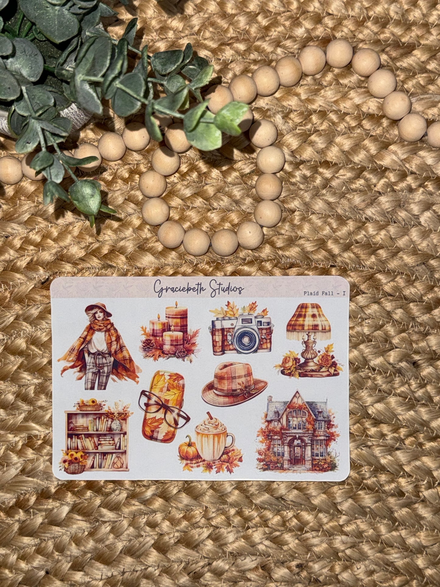 Plaid Fall - Deco Stickers