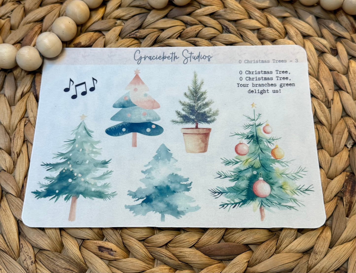 O Christmas Tree Deco Stickers