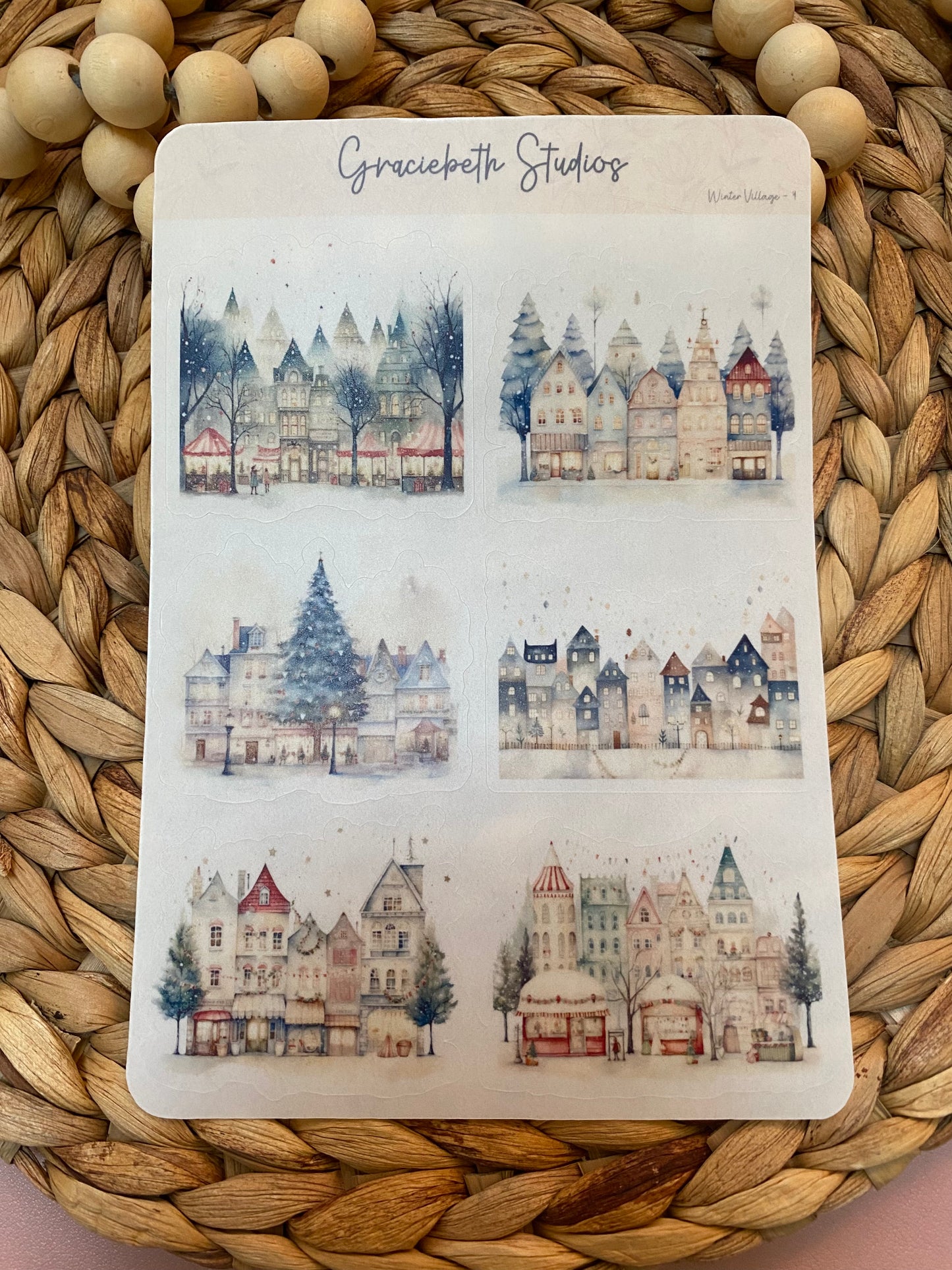 Winter Village Deco Stickers