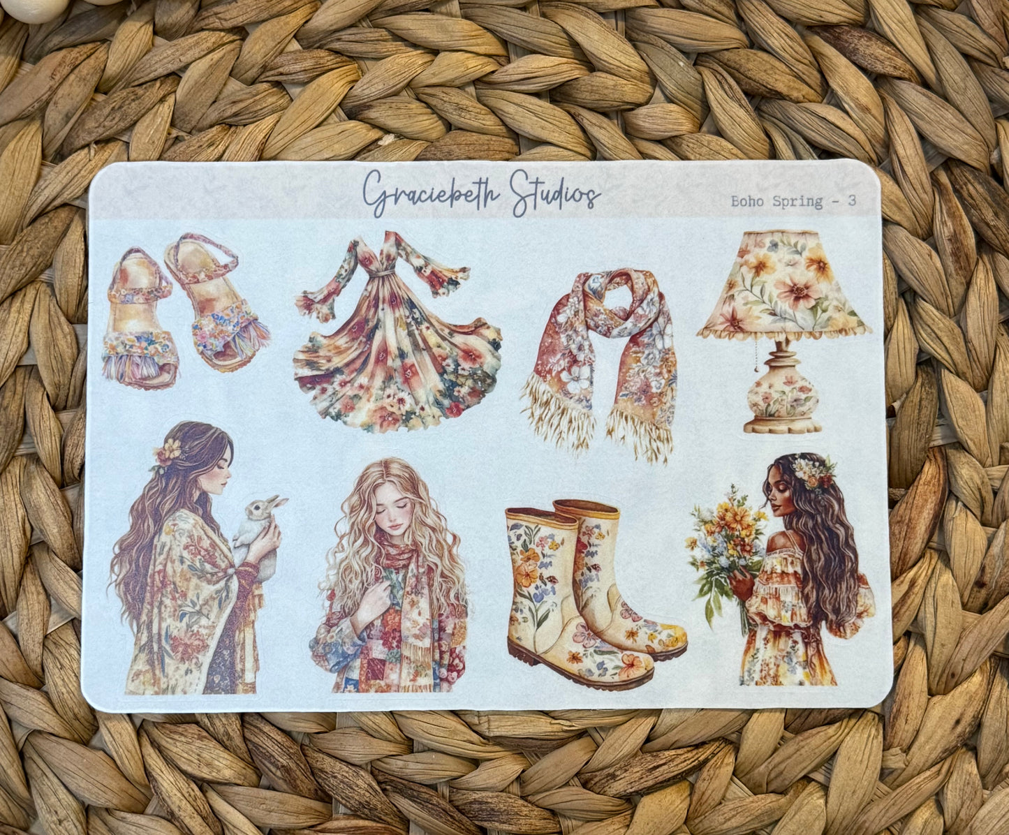 Boho Spring Deco Stickers