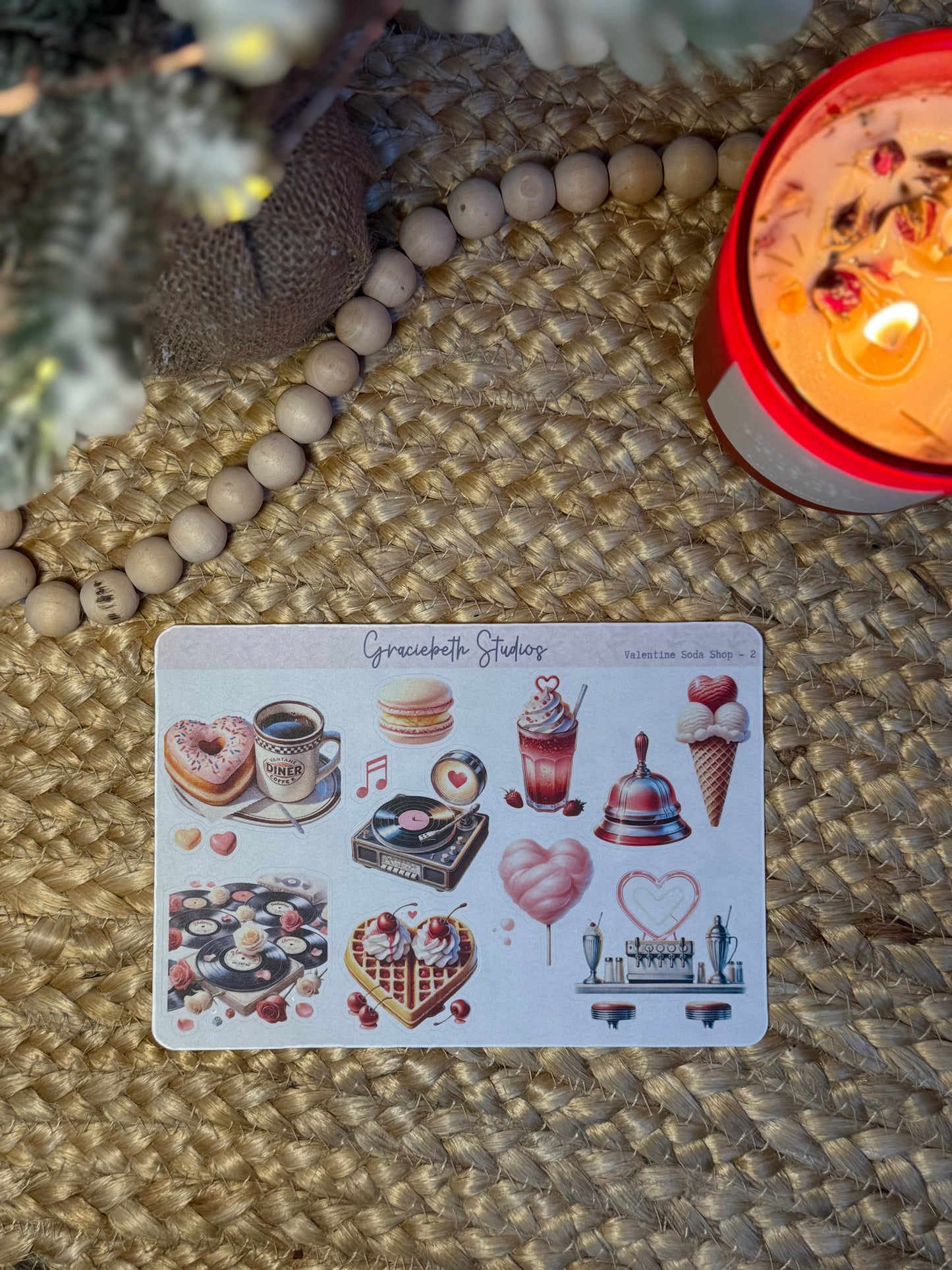 Valentine Soda Shop - Deco Stickers