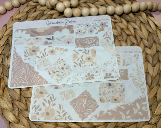 Torn Edges - Fall Boho Deco Stickers