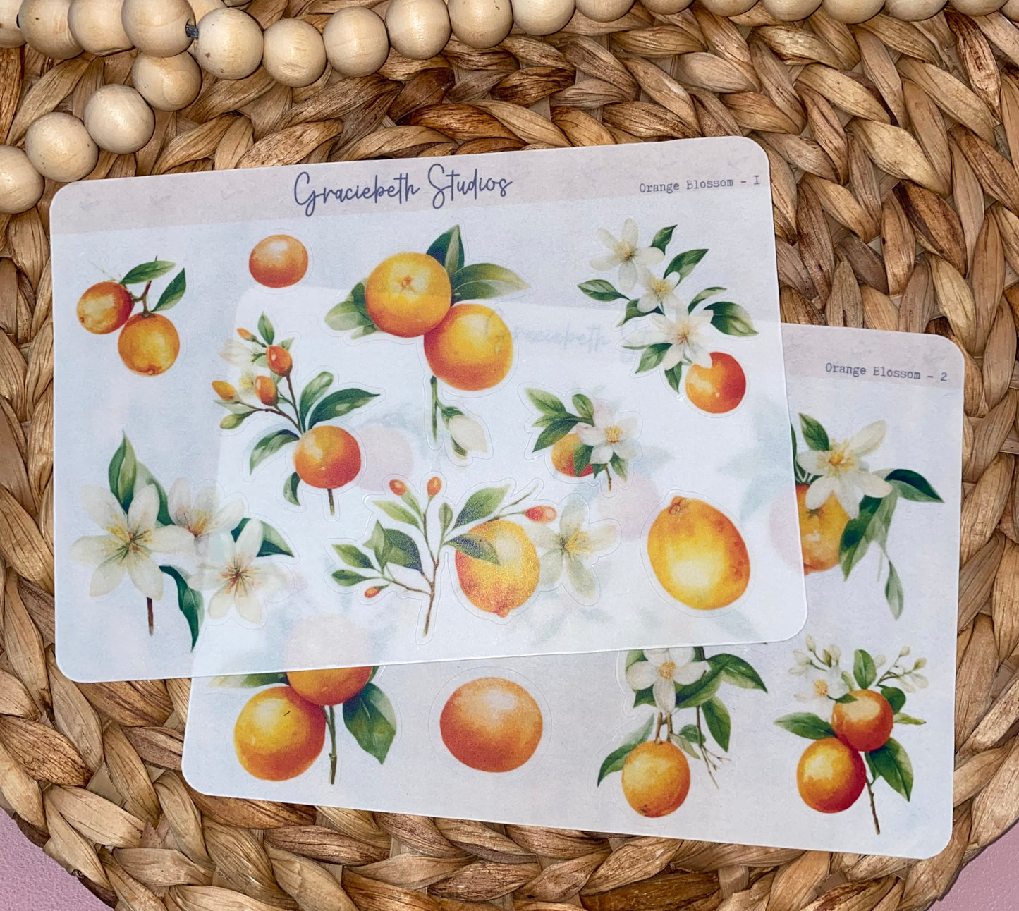 Orange Blossom Deco Stickers