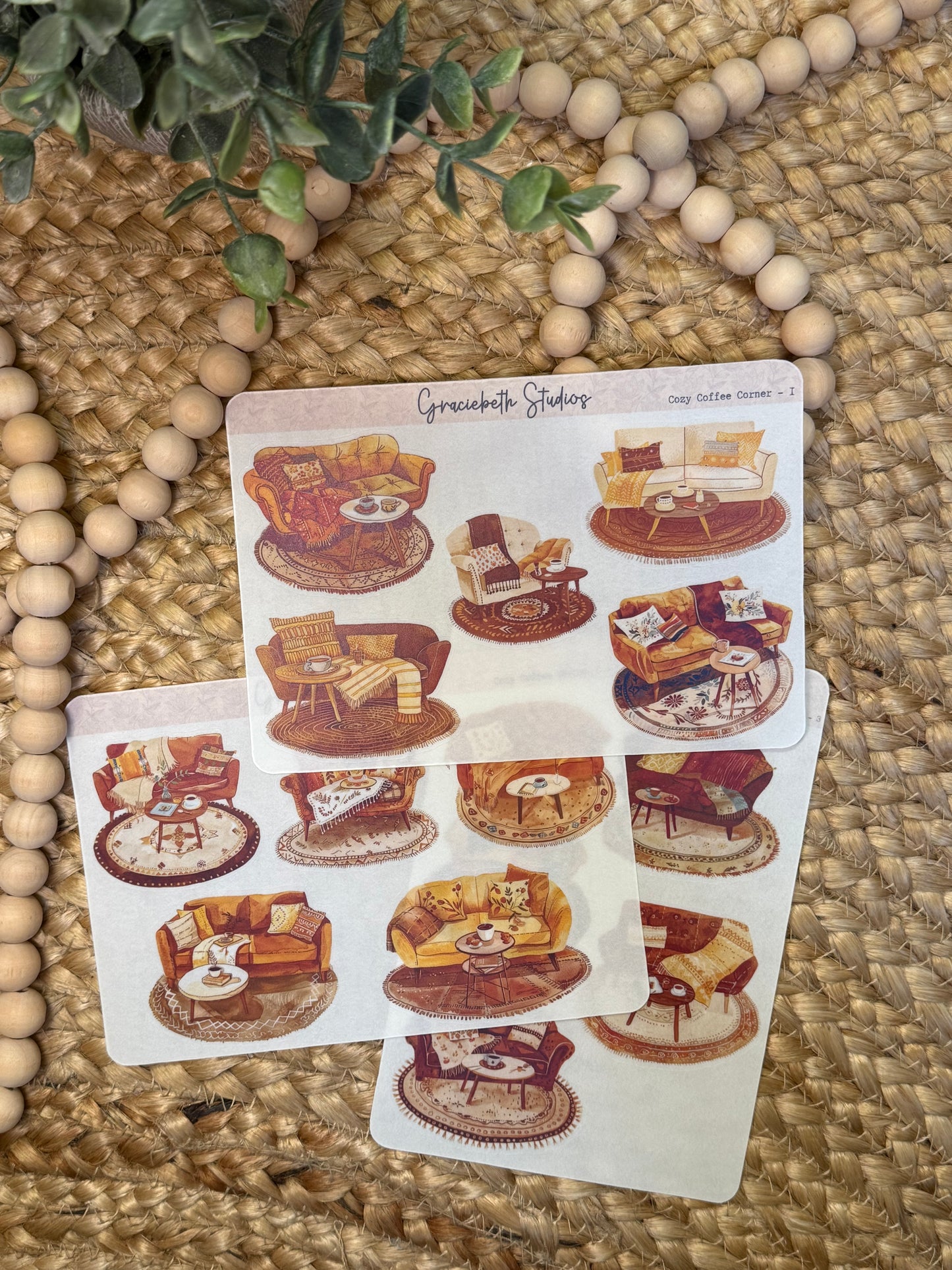 Cozy Coffee Corner Deco Stickers