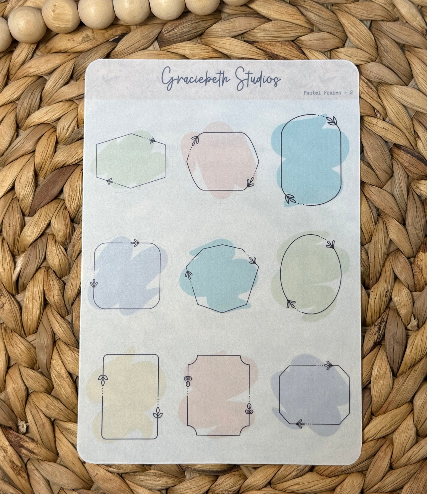 Pastel Frames Deco Stickers