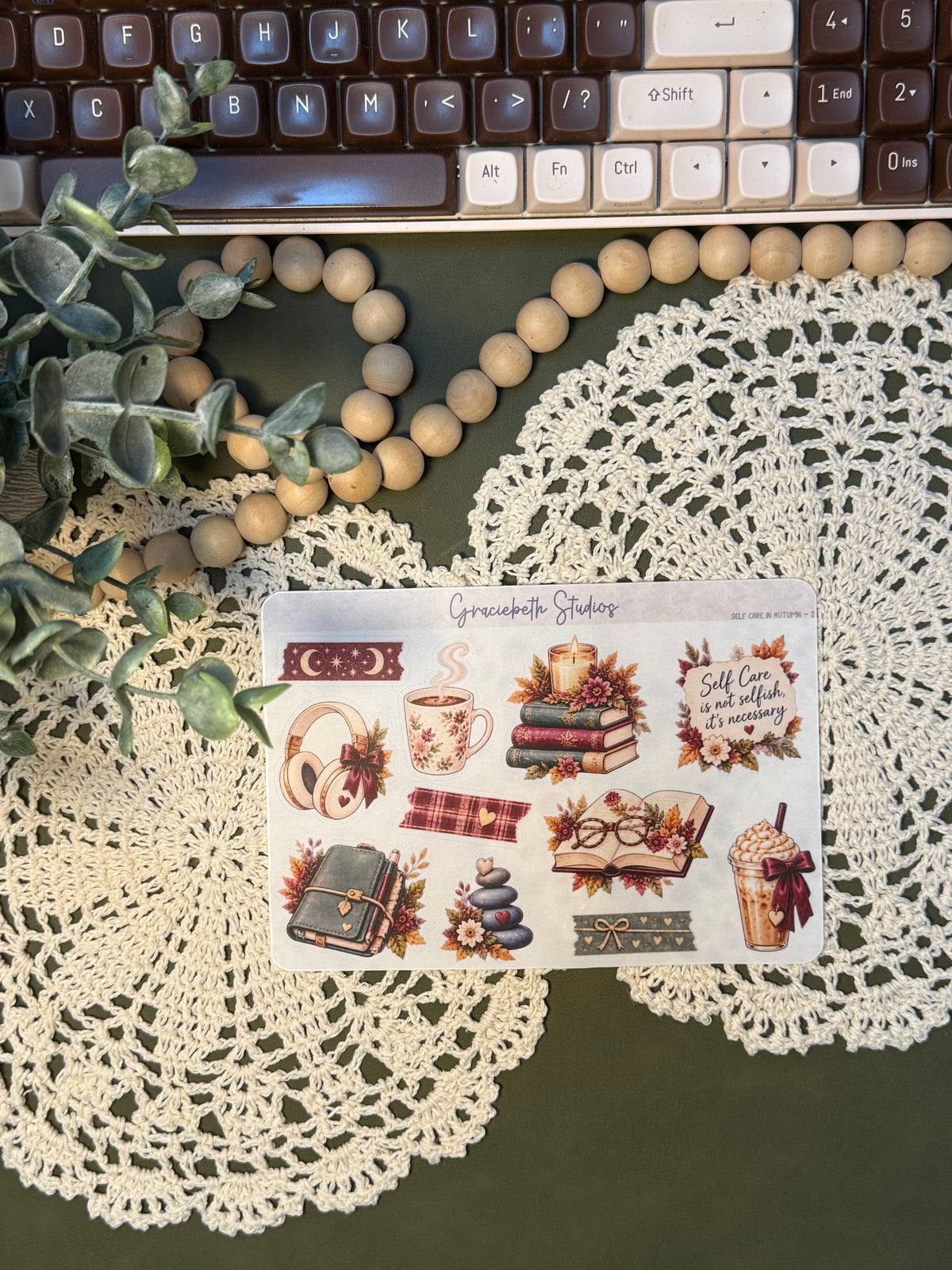 Self Care In Autumn - Deco Stickers