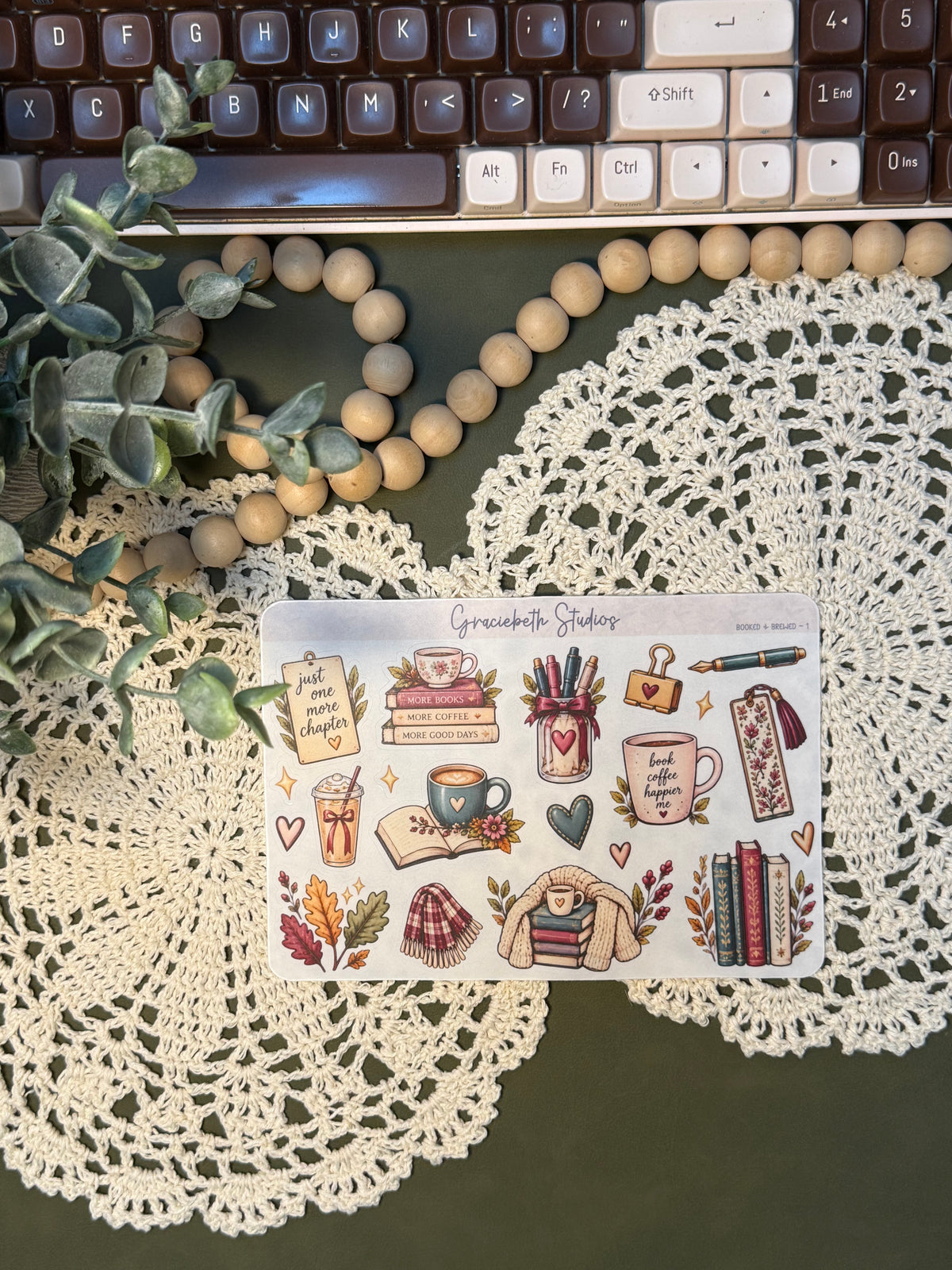 Booked and Brewed - Deco Stickers