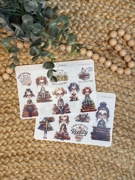 At The Library - Deco Stickers