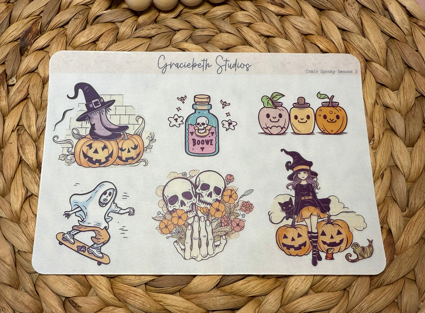 Comic Spooky Season Deco Stickers