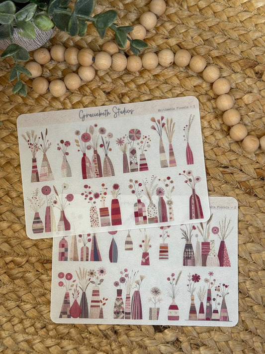 Multimedia Florals - Deco Stickers