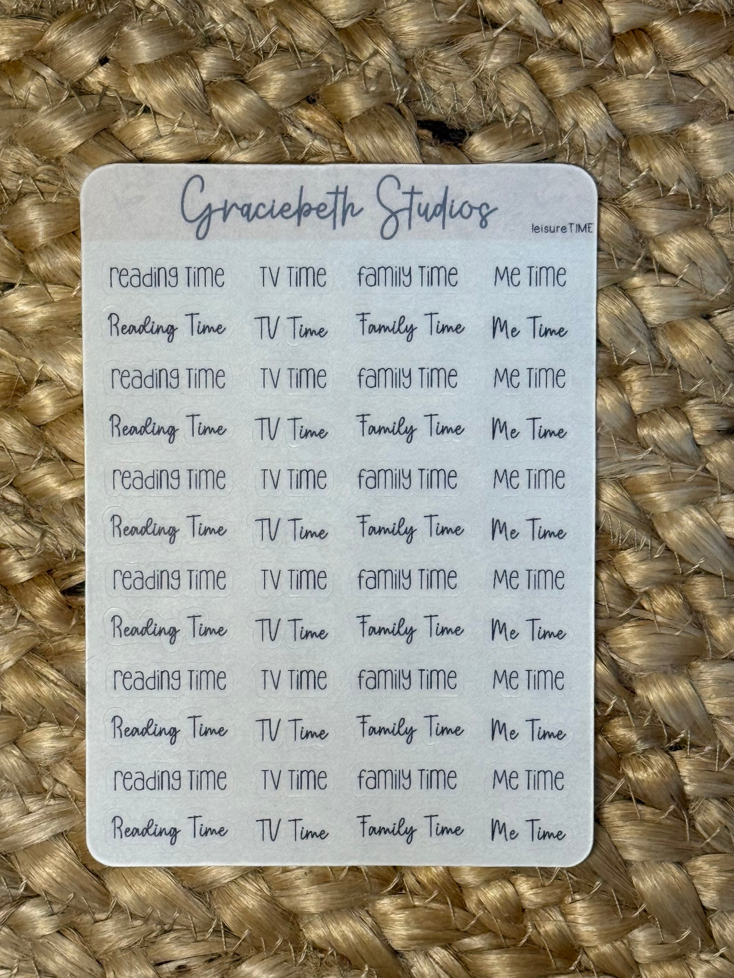 Daily Tasks Label Stickers