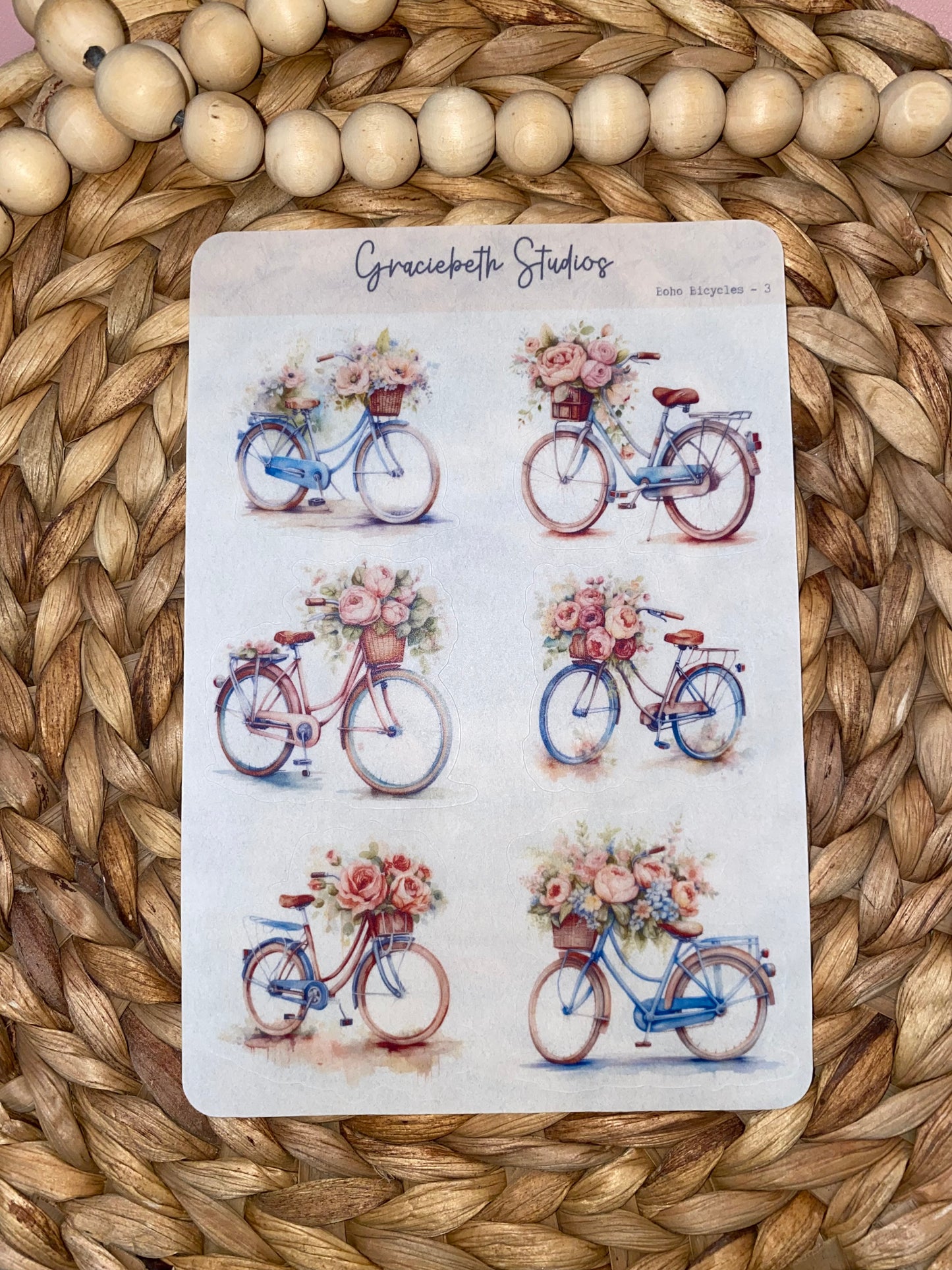 Boho Bicycles Deco Stickers