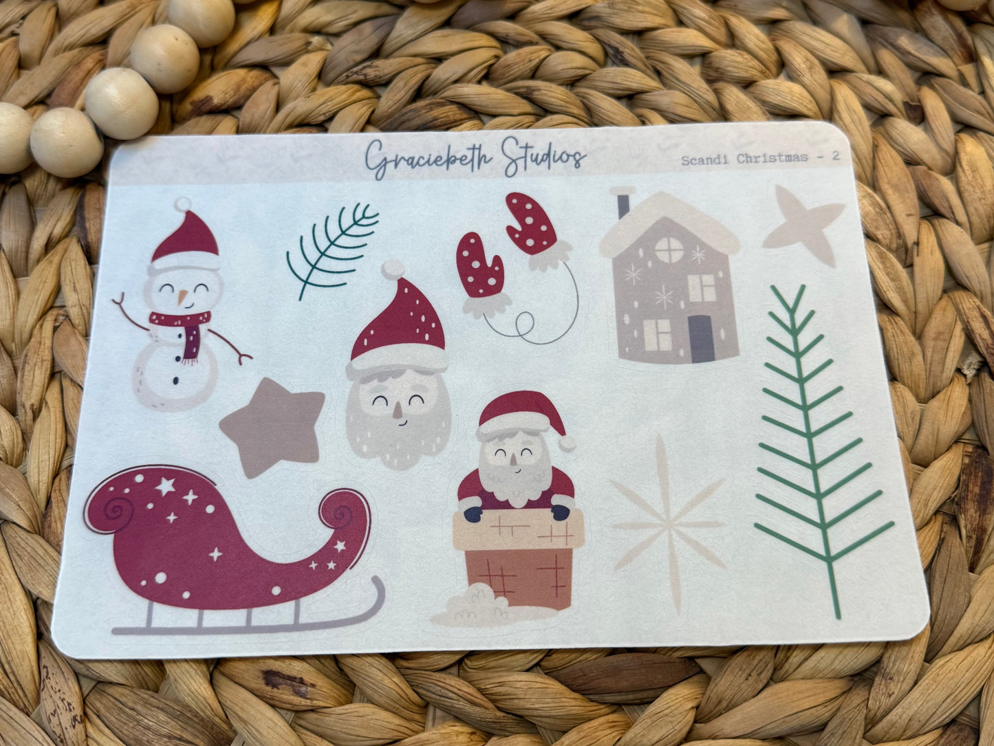 Scandi Christmas Deco Stickers