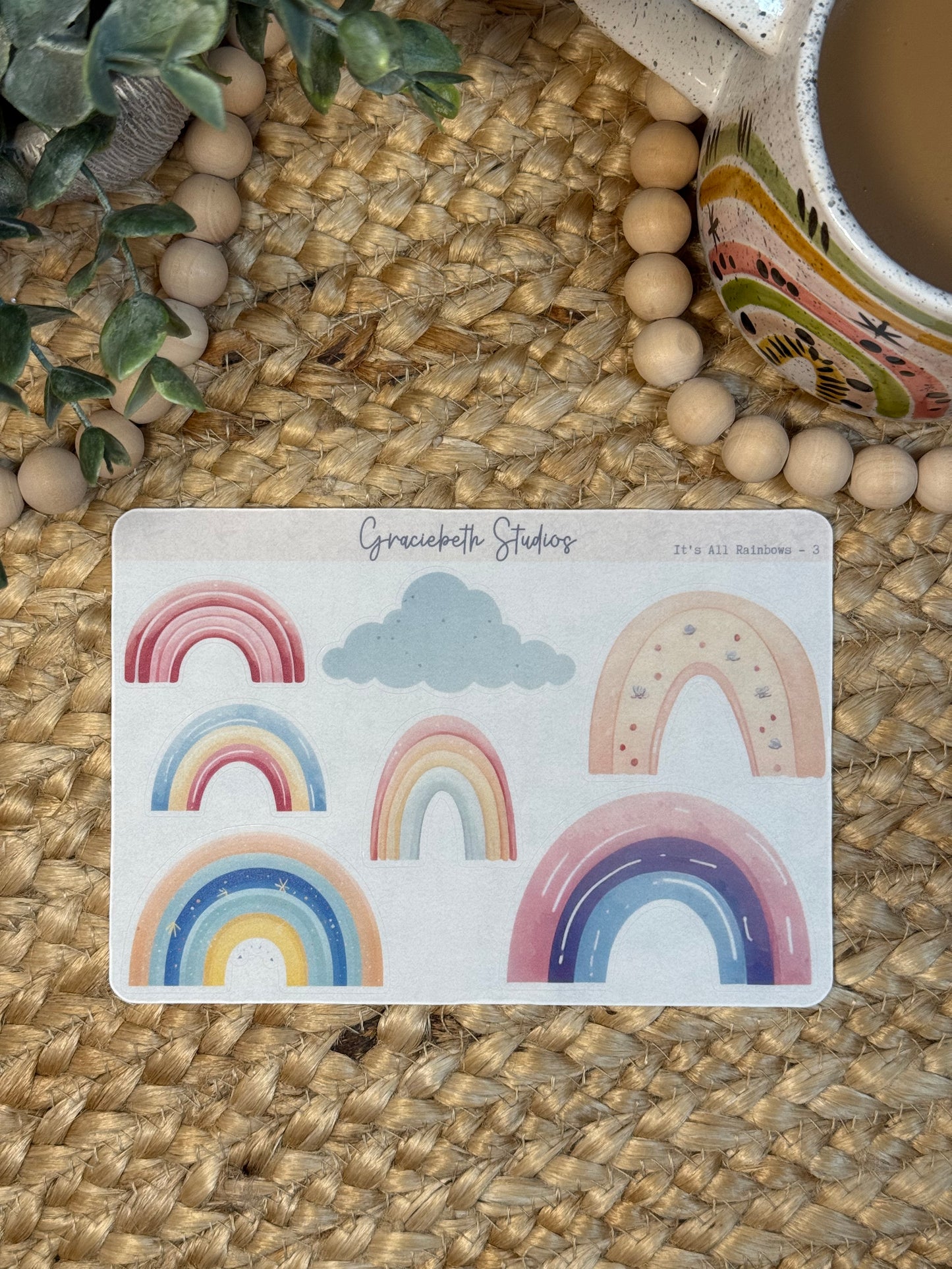 It's All Rainbows Deco Stickers