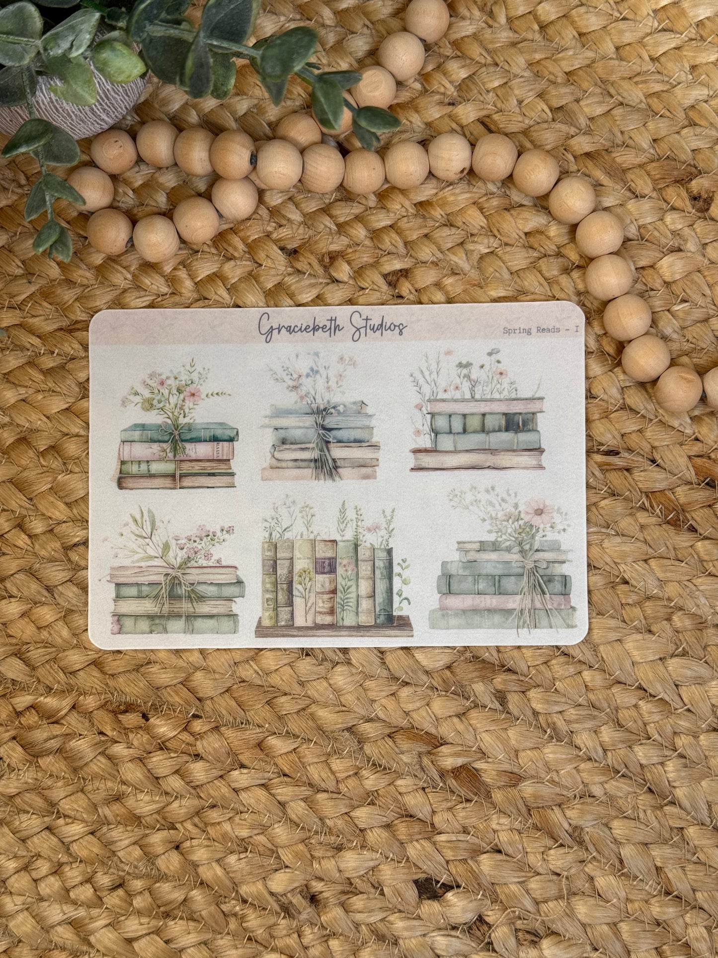 Spring Reads Deco Stickers