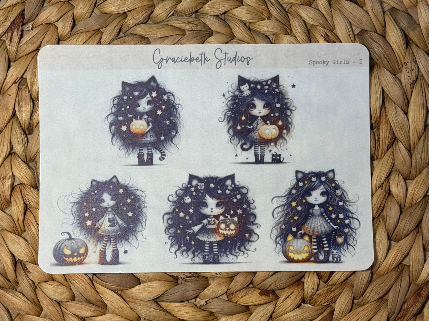 Spooky Girls Deco Stickers