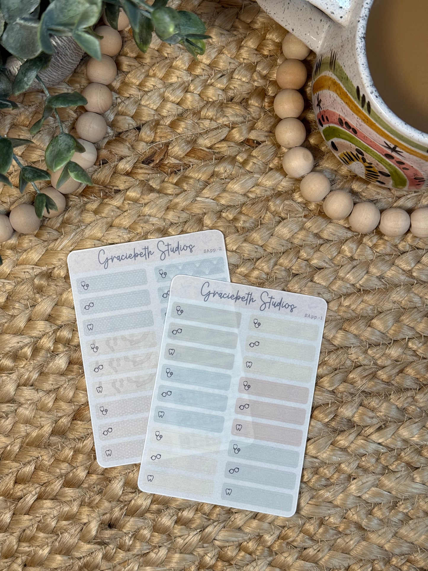Skinny Appointment Stickers