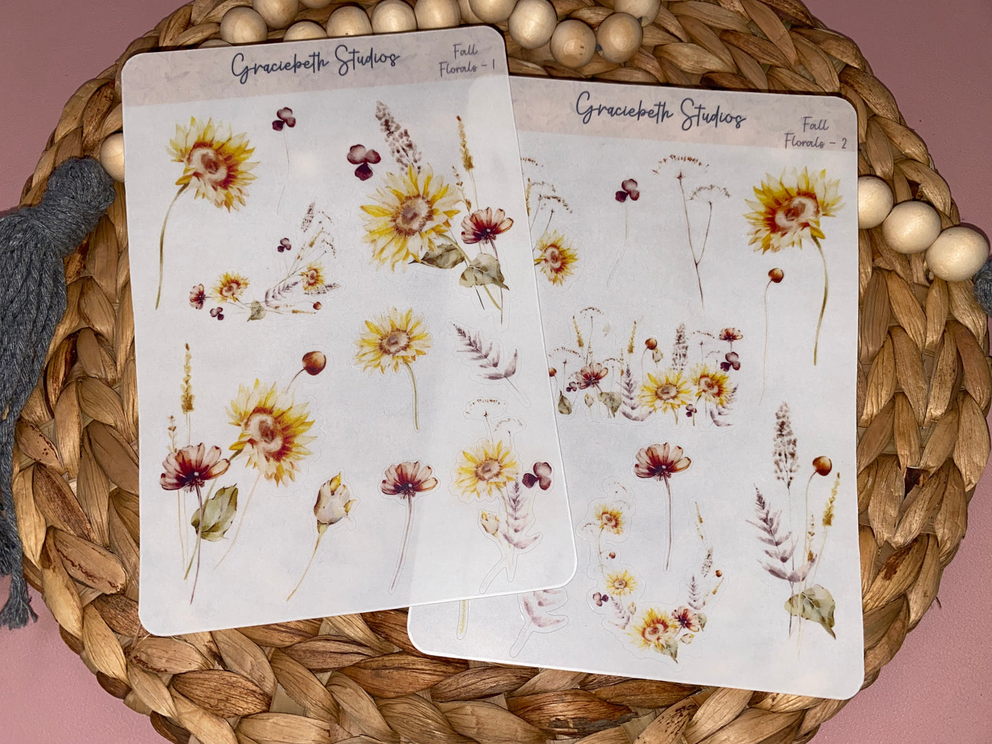 Fall Florals Deco Stickers