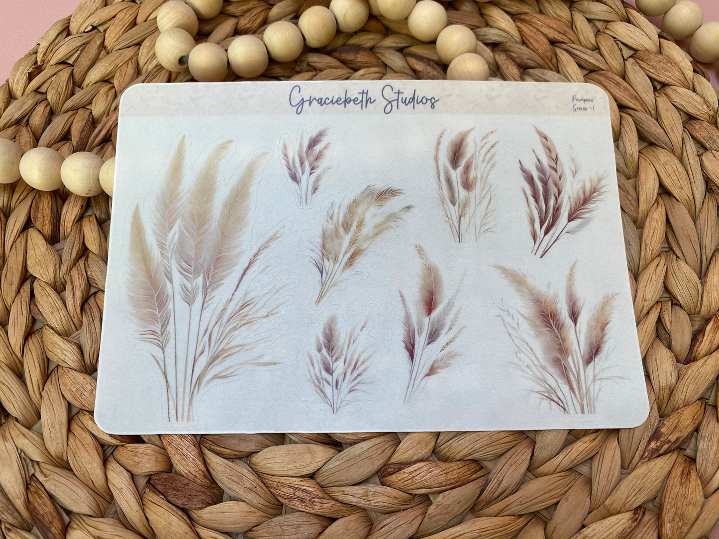 Pampas Grass Deco Stickers