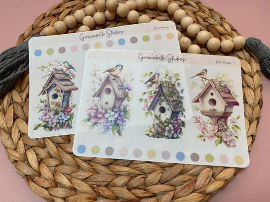 Bird Houses Deco Stickers