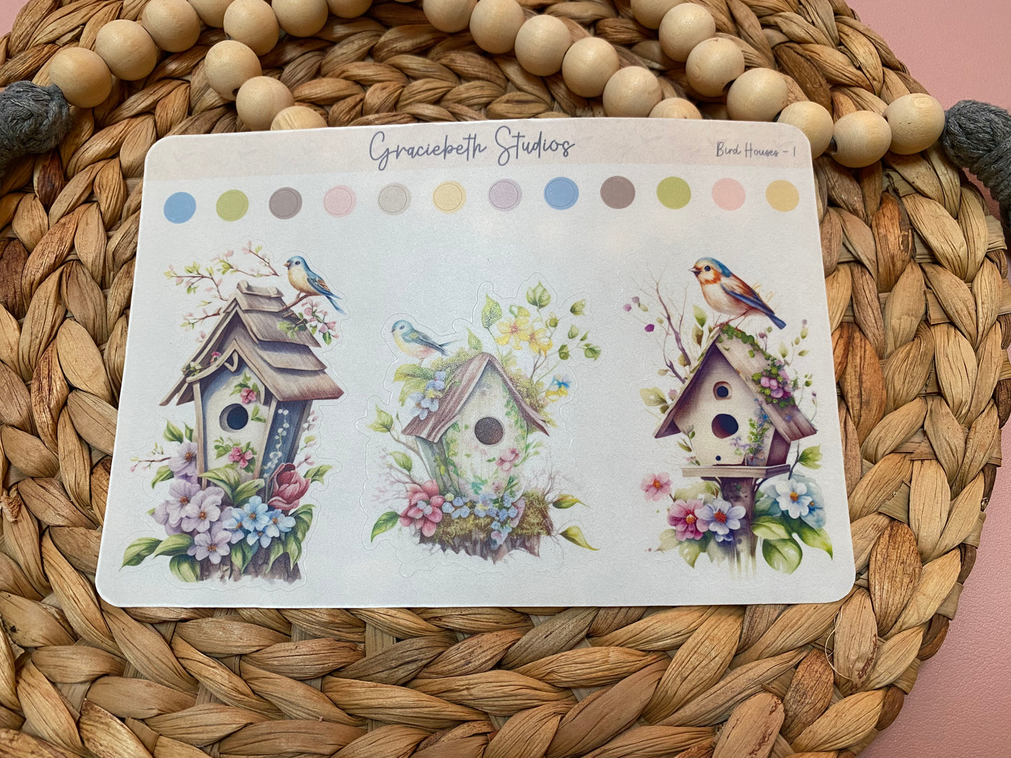 Bird Houses Deco Stickers