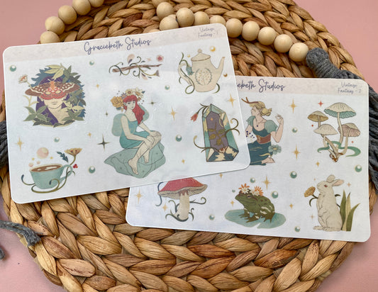 Vintage Fantasy Deco Stickers