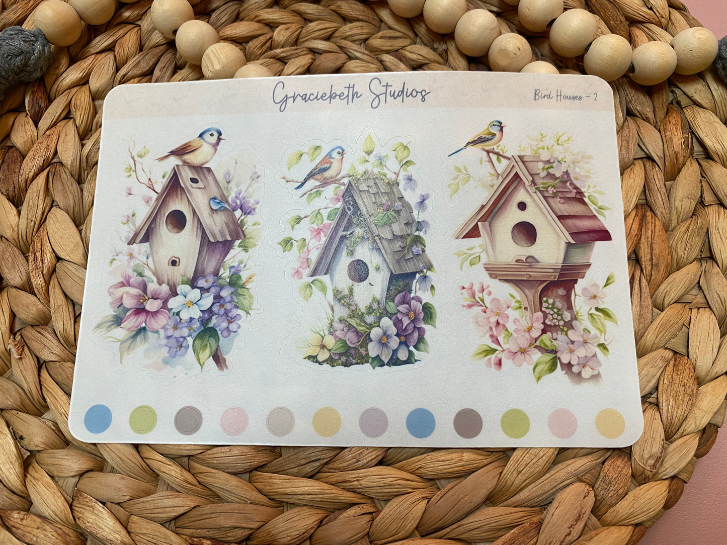 Bird Houses Deco Stickers