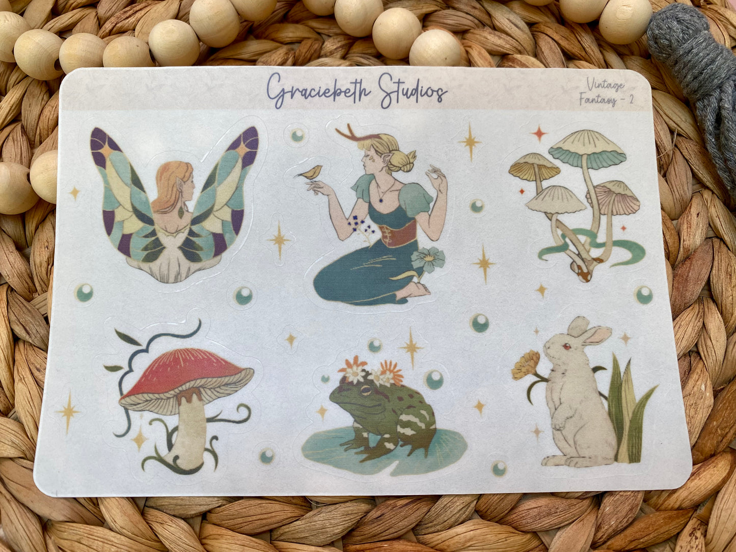 Vintage Fantasy Deco Stickers