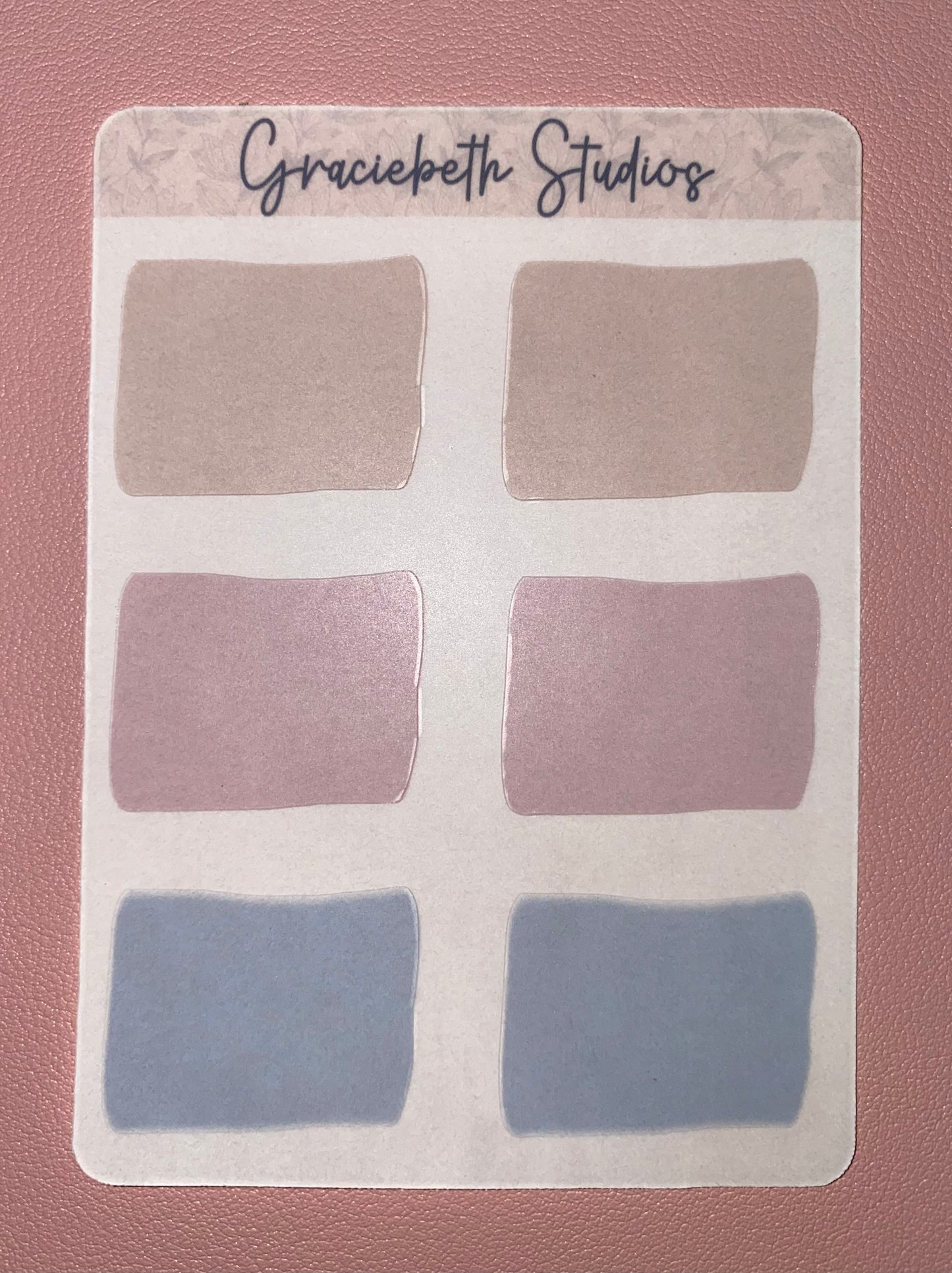 Pastel Paint Swatch  - Hobonichi Cousin