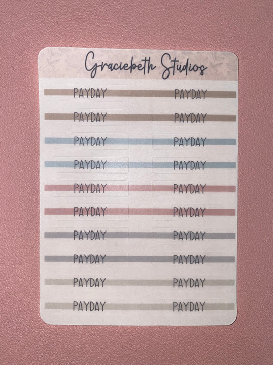 Highlighted Payday Stickers